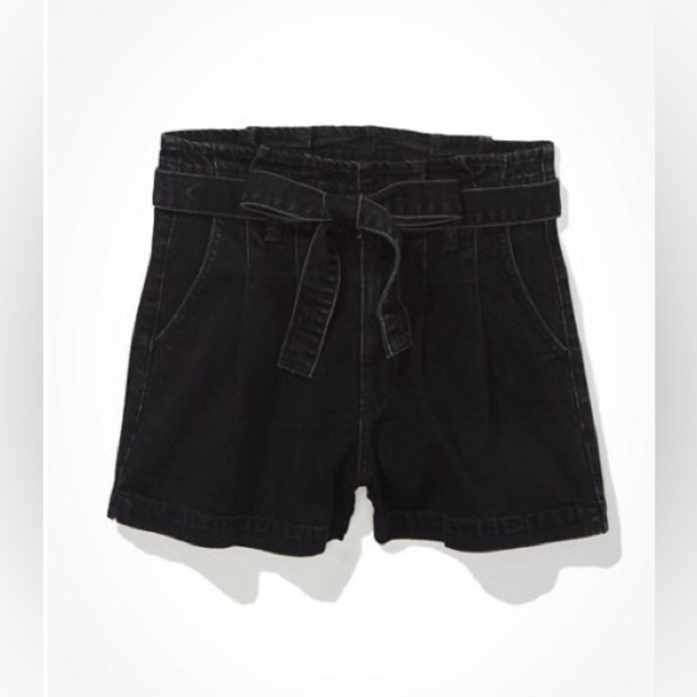 AEO Paperbag Denim Mom Shorts